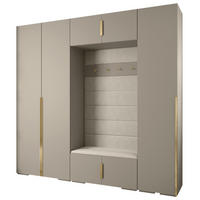 GARDEROBEN-SET 236,7/250/47 - Kaschmir/Goldfarben, Holz/Kunststoff (250/236.7/47cm) - Abiks Möbel