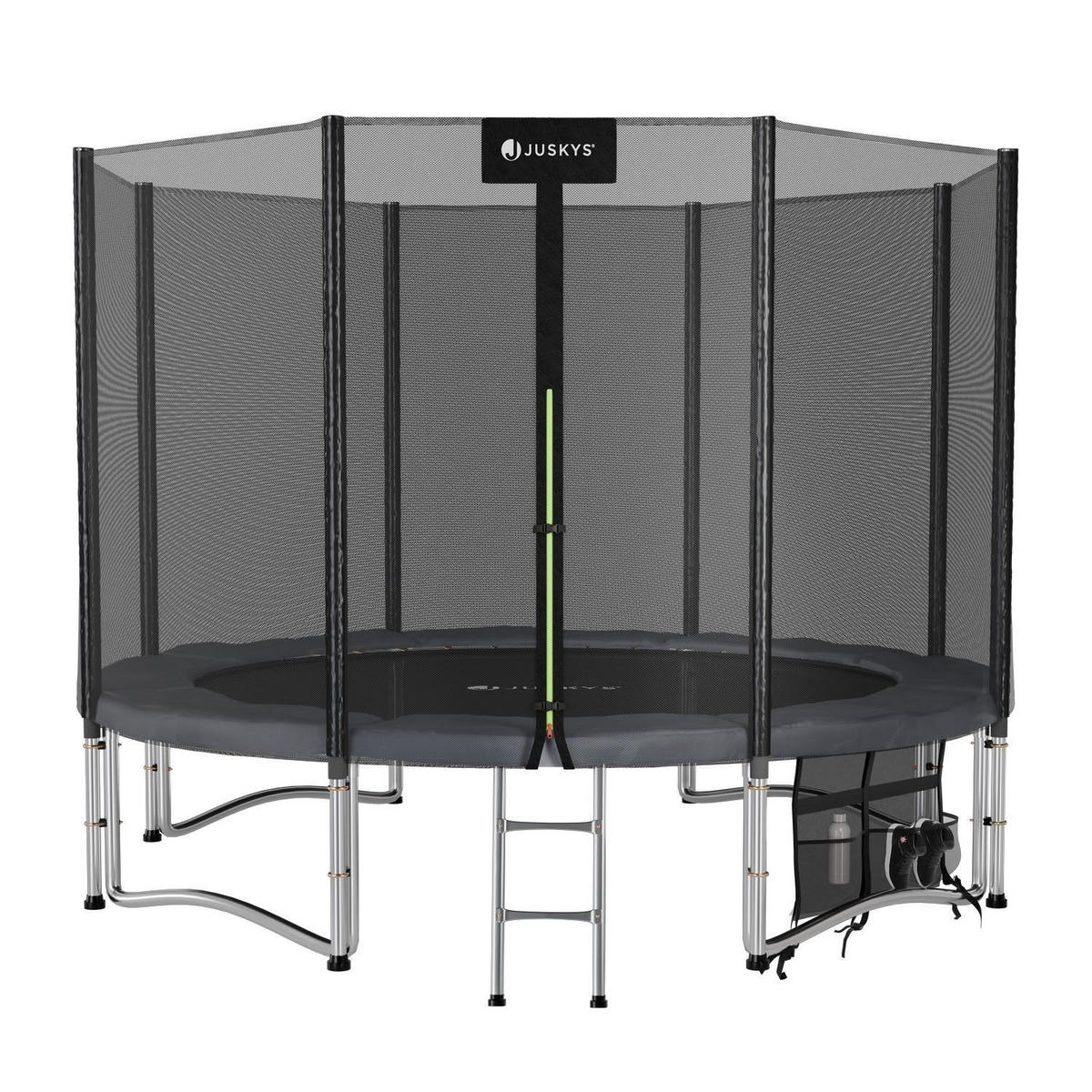 TRAMPOLIN JumpMaster L 305cm schwarz - Schwarz, Metall (305/305cm) - Juskys