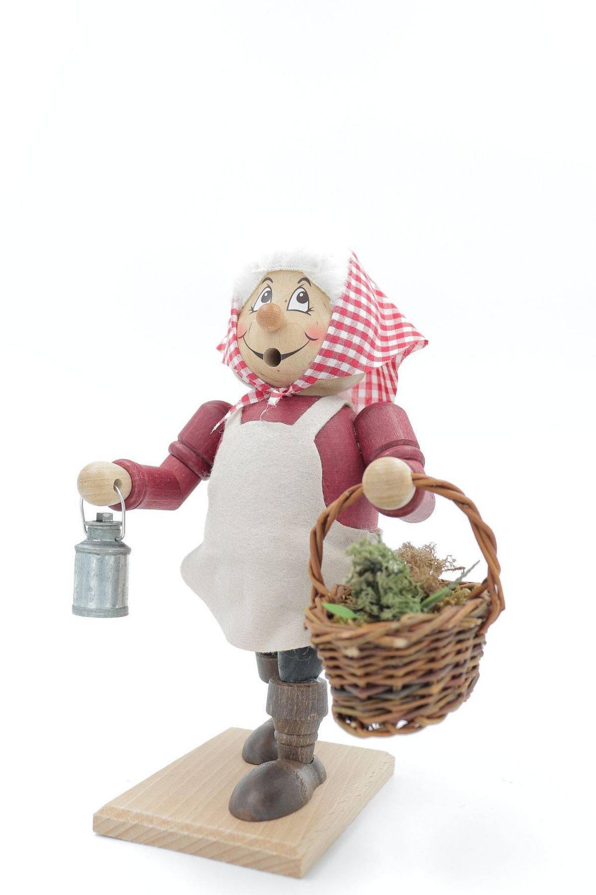 RAUCHFIGUR Wichtel Kräuterfrau 23 cm - Multicolor, Holz (11/22/0.1cm)