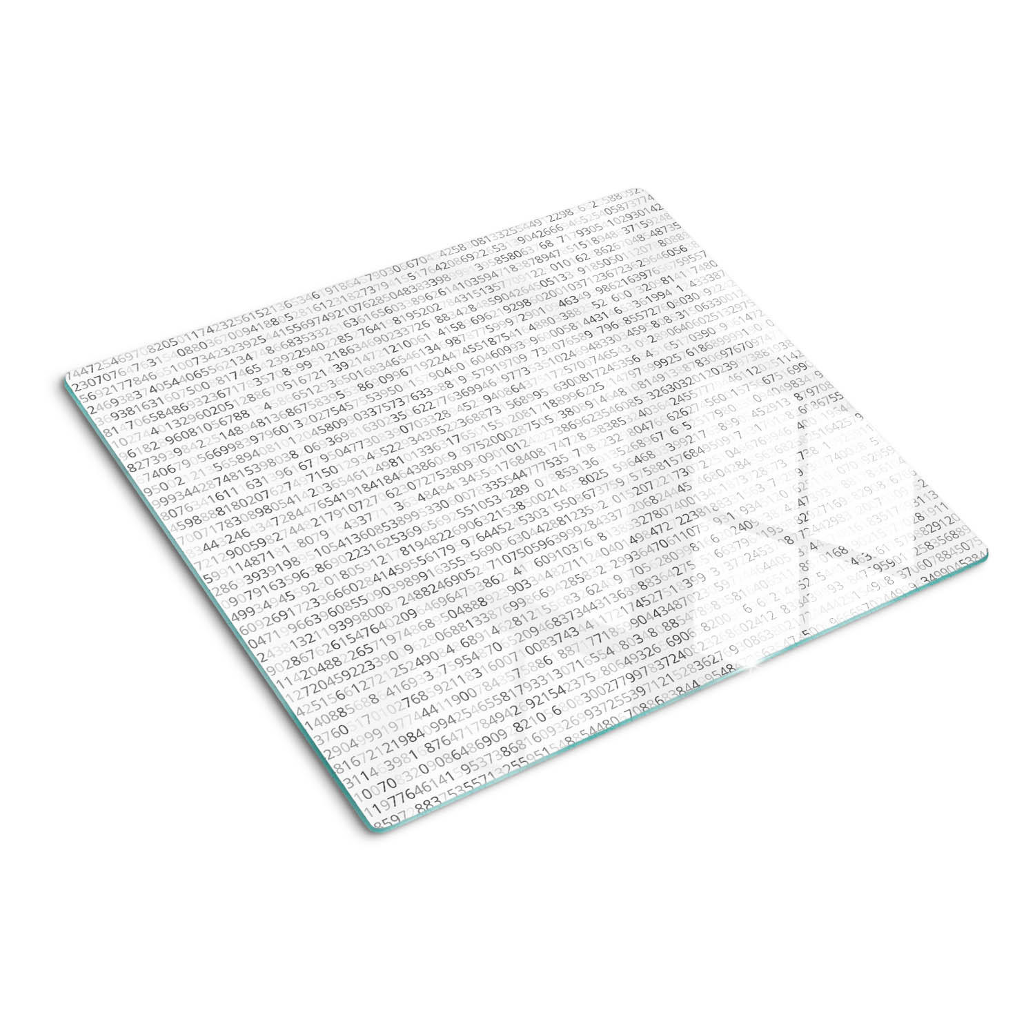 GLASPLATTE 60x52 cm Binärcode - Grau, Glas (60/0.4/52cm) - TULUP