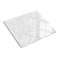 GLASPLATTE 60x52 cm Binärcode - Grau, Glas (60/0.4/52cm) - TULUP