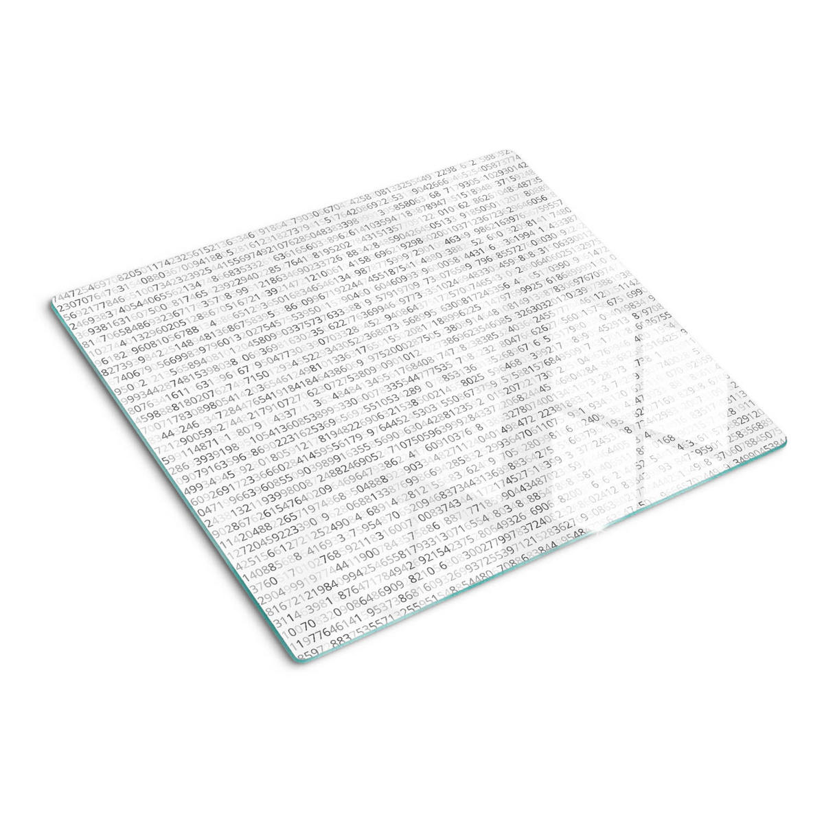 GLASPLATTE 60x52 cm Binärcode - Grau, Glas (60/0.4/52cm) - TULUP