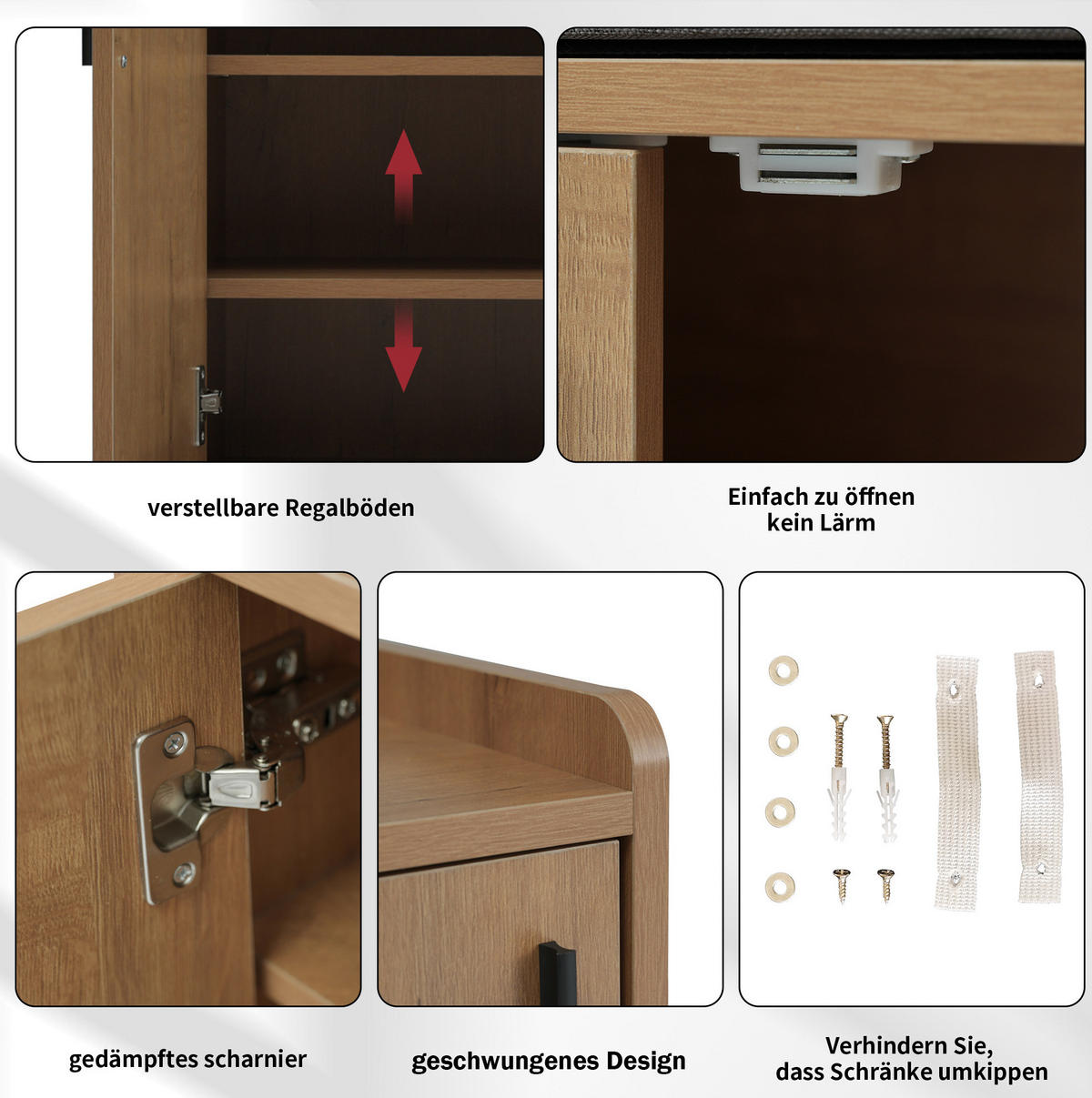 SCHUHSCHRANK aus Spanplatte 120x34x82cm in Natur mit Sitzpolster - Naturfarben, Holzwerkstoff (120/82/34cm) - Modfu