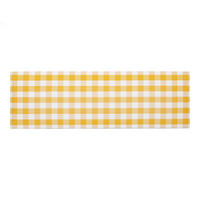 KOPFTEIL Gepolstertes Vichy-Stoff Gelb 165/52/3 cm LAREDO - Gelb, Textil (165/52/3cm) - RNT By Really Nice Things