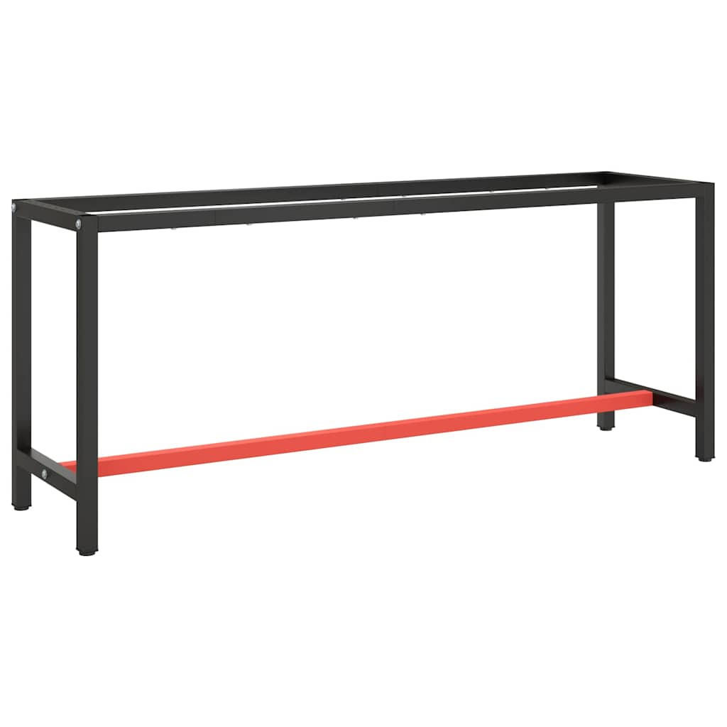 vidaXL Werkbankgestelle Schwarz 50x79x190 cm