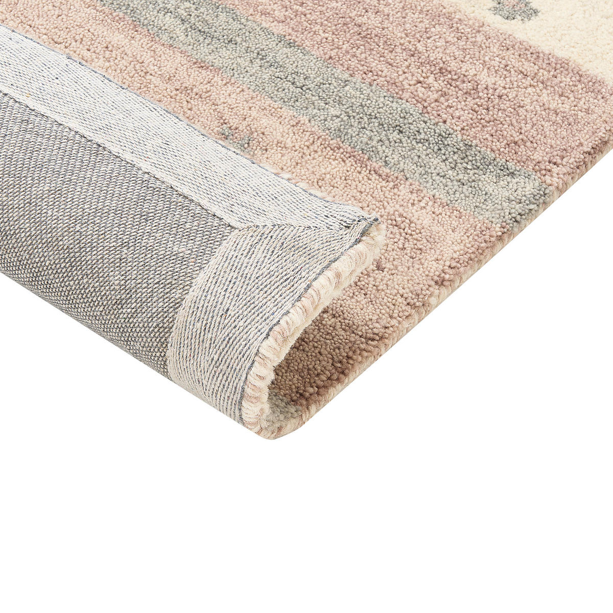 KURZFLOR-GABBEH Karli 230/160 cm - Beige, Textil (160/230cm) - Beliani