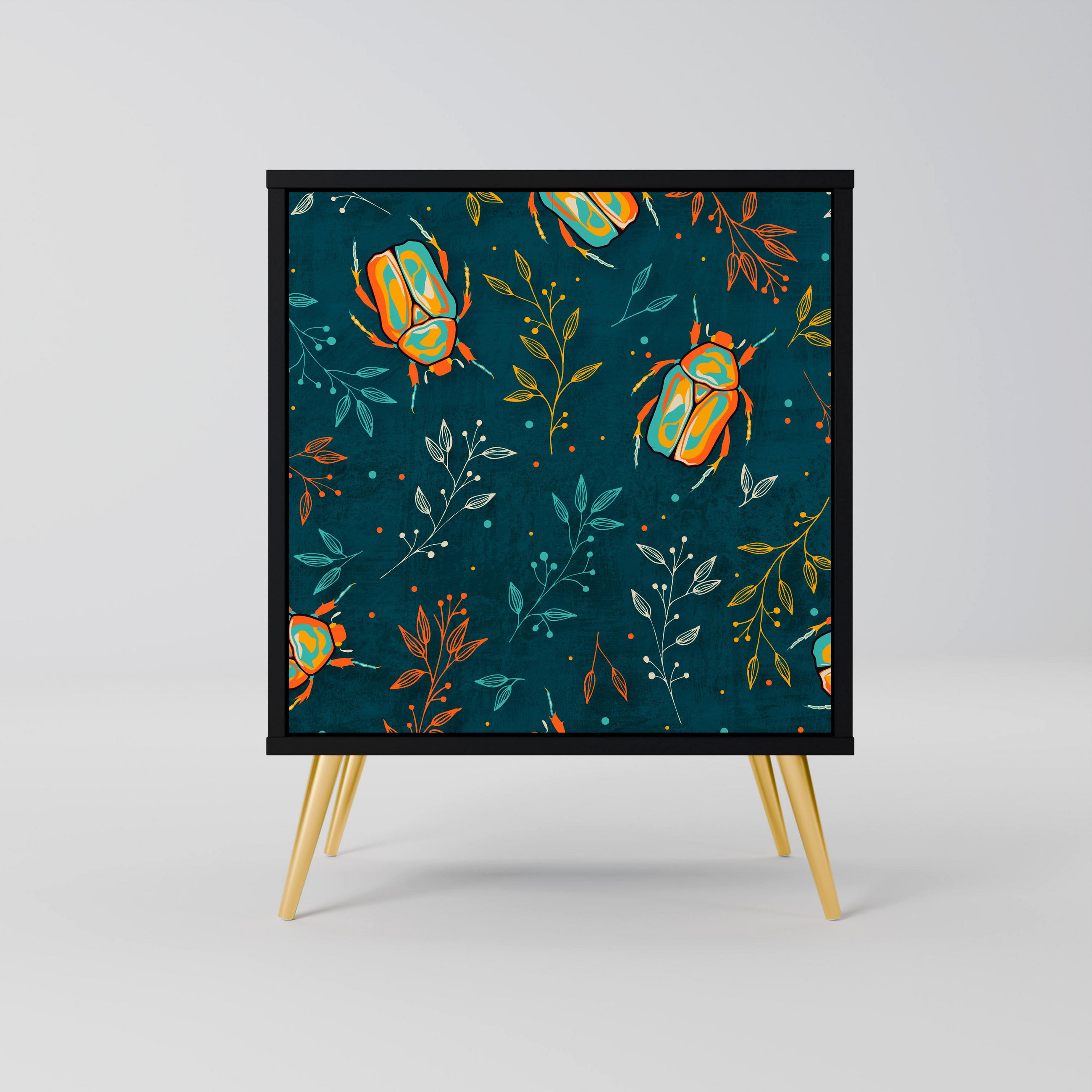 SpaceRebels Sideboard Schwarz 57.5x75.5x42 cm