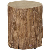 BEISTELLTISCH, Erzpulver, Naturholz - Naturfarben, Metall (37/37/43cm) - HOMCOM