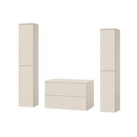 BADMÖBEL-SET Color Macadamia 3-Teilig (2S 80 + 2D 160 X2) - Beige, Holzwerkstoff (140/160/45cm) - mzm24