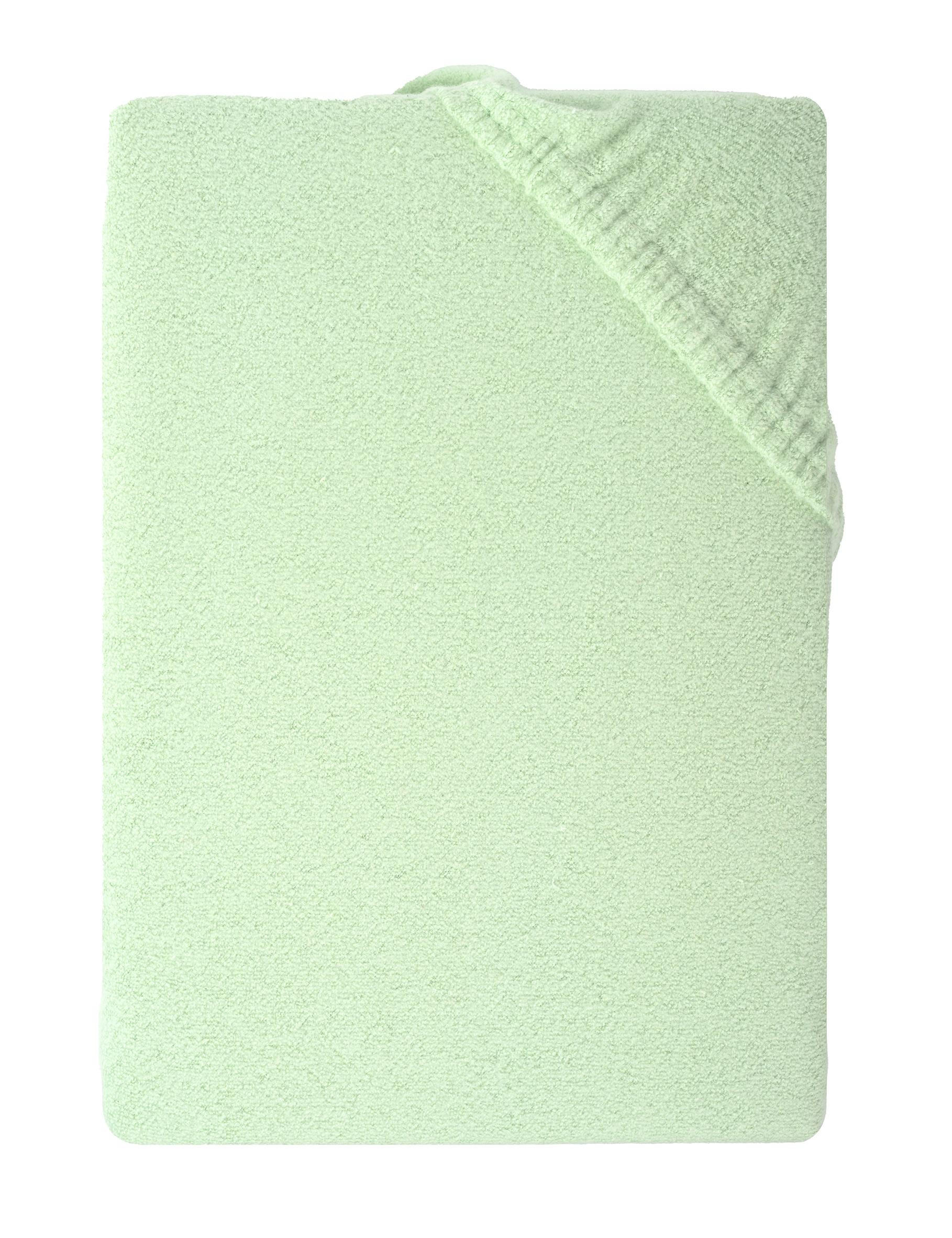 Carpe Sonno Teddy-Plüsch-Spannbettlaken Grün 200x200 cm