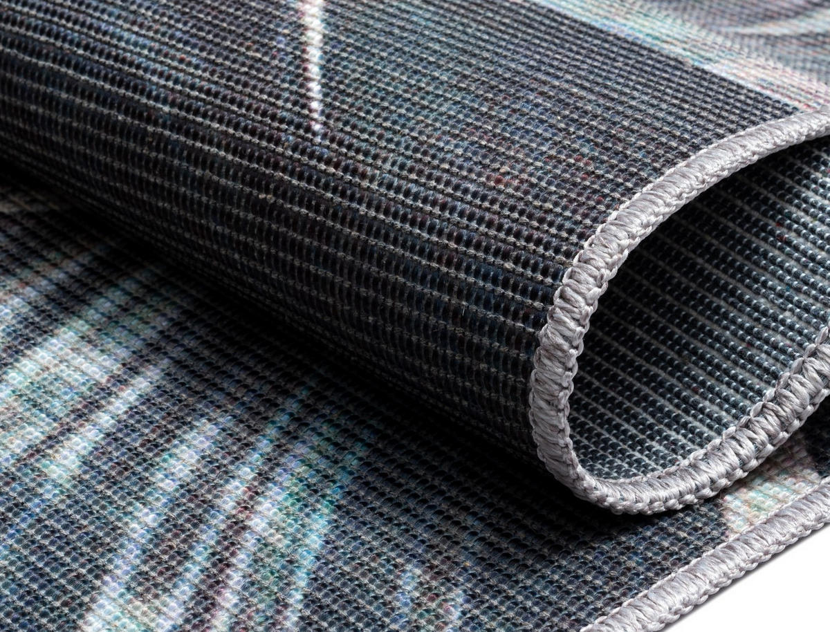 TEPPICH Lagu Petrol,Sandfarben,Mintgrün 160/230 cm - Petrol, Textil (160/230cm) - My-Rug