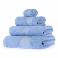 FROTTIERSET Essential 4-teilig hellblau - Hellblau, Textil (100/150cm) - Homescapes