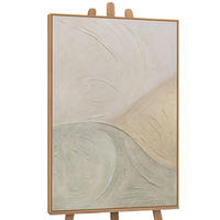GEMÄLDE Spuren des Regens Schattenfugenrahmen Eichefarben 120x80 cm - Eichefarben, Holz (120/80cm) - YS-art gallery