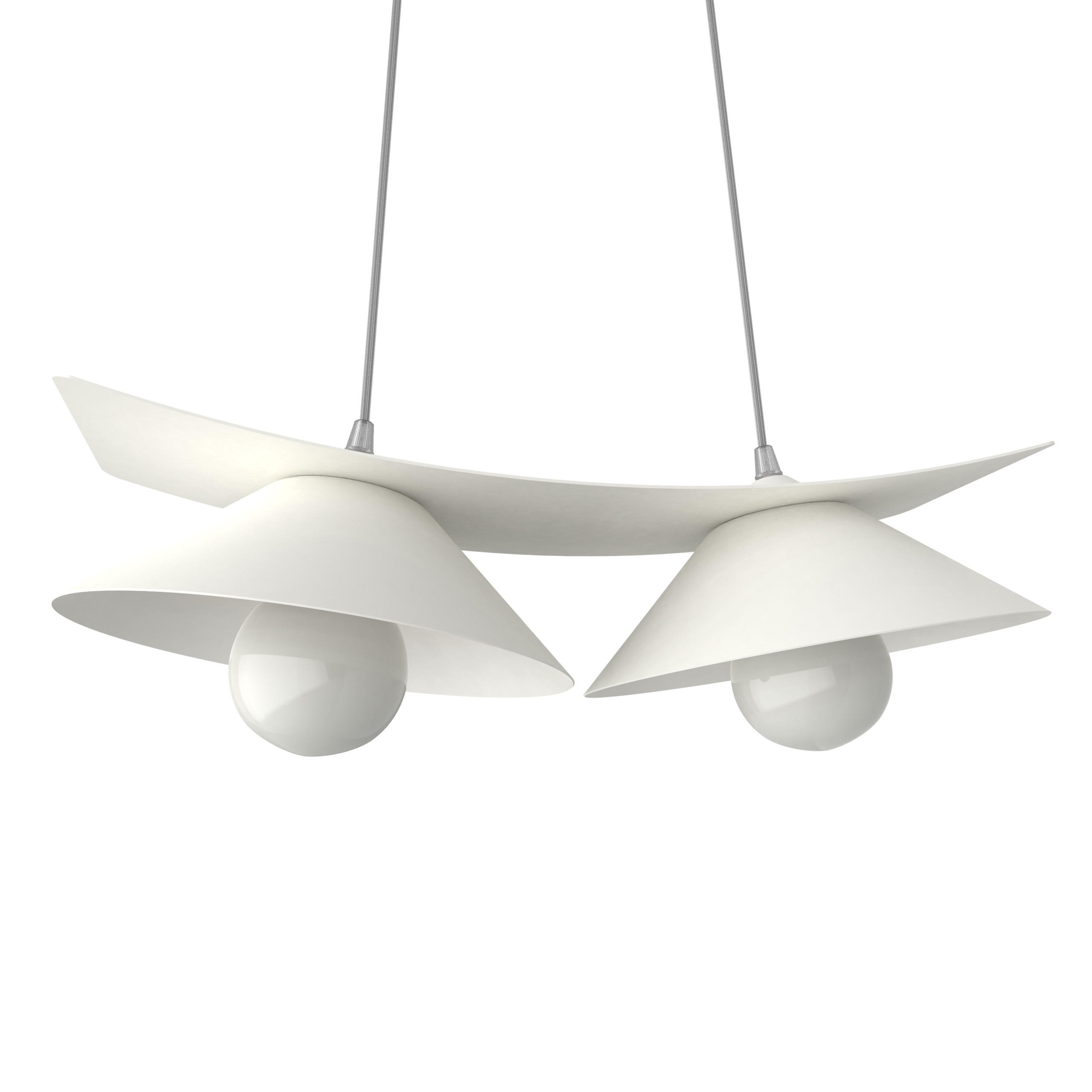 HÄNGELEUCHTE - Weiß, Metall (25/50/16cm) - Lumicom