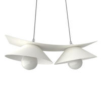 HÄNGELEUCHTE - Weiß, Metall (25/50/16cm) - Lumicom