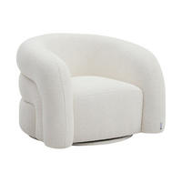 SESSEL mit gerader Rückenlehne - 1 -Sitzer - Polyester - weiß - LAPIOTA - Weiß, Textil (97/75/91cm) - Vente-Unique