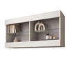 HÄNGEVITRINE TIVOLI HORIZONTAL 100, Weiss - Weiß, Glas/Holzwerkstoff (100/50/29.5cm) - Komodee
