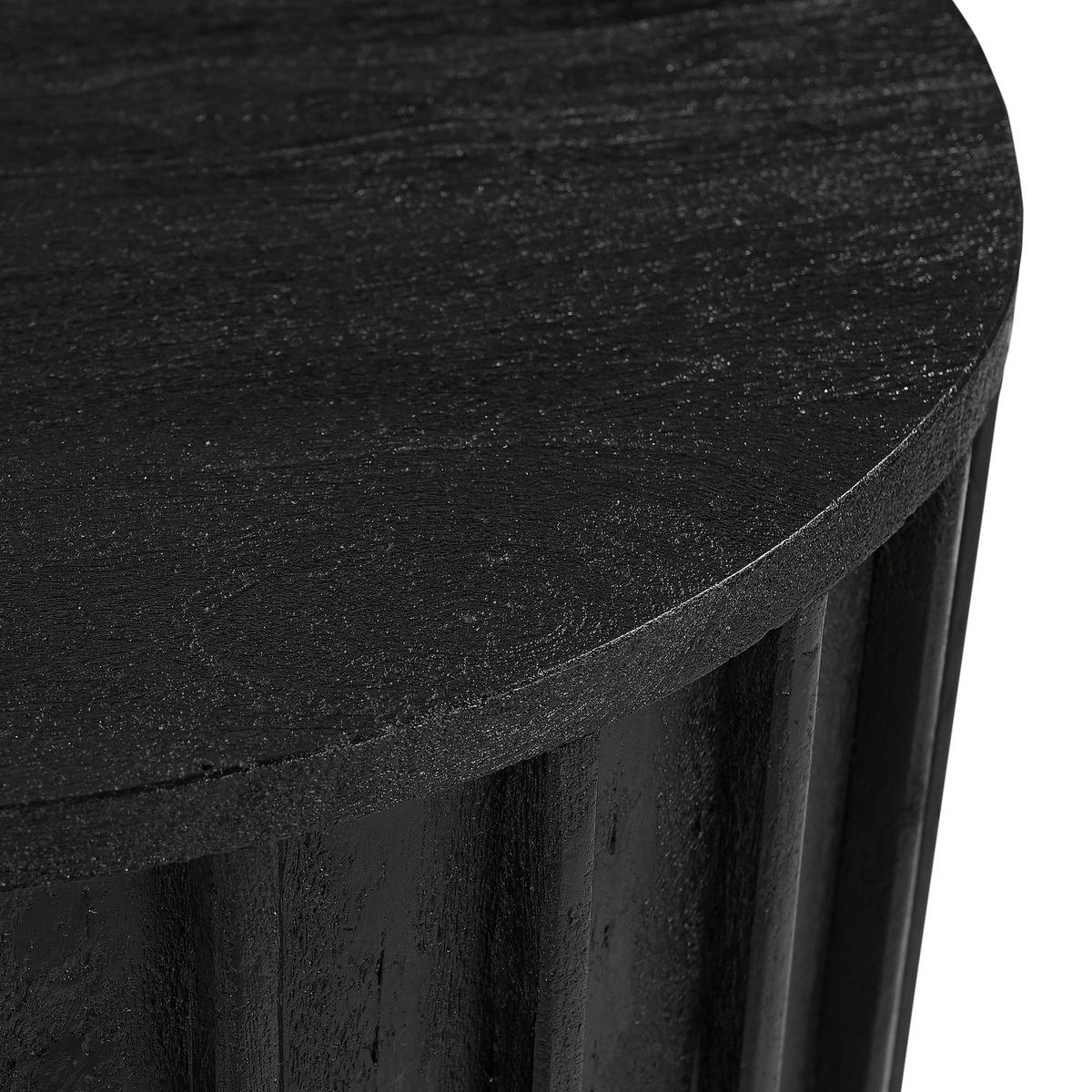 COUCHTISCH - Akazie massiv - Schwarz/Akaziefarben, Holz (50/50/60cm) - home24