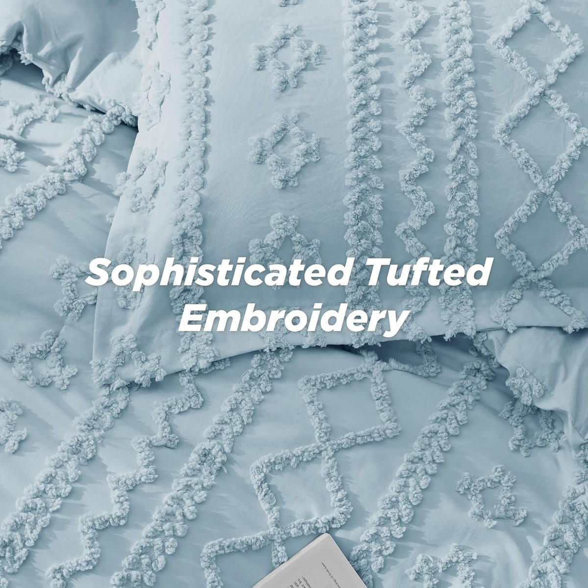 BETTBEZUG (230 x 230 cm) + zwei Kissenbezüge (51 x 76 cm) – Blau - Blau, Textil (230/230cm)