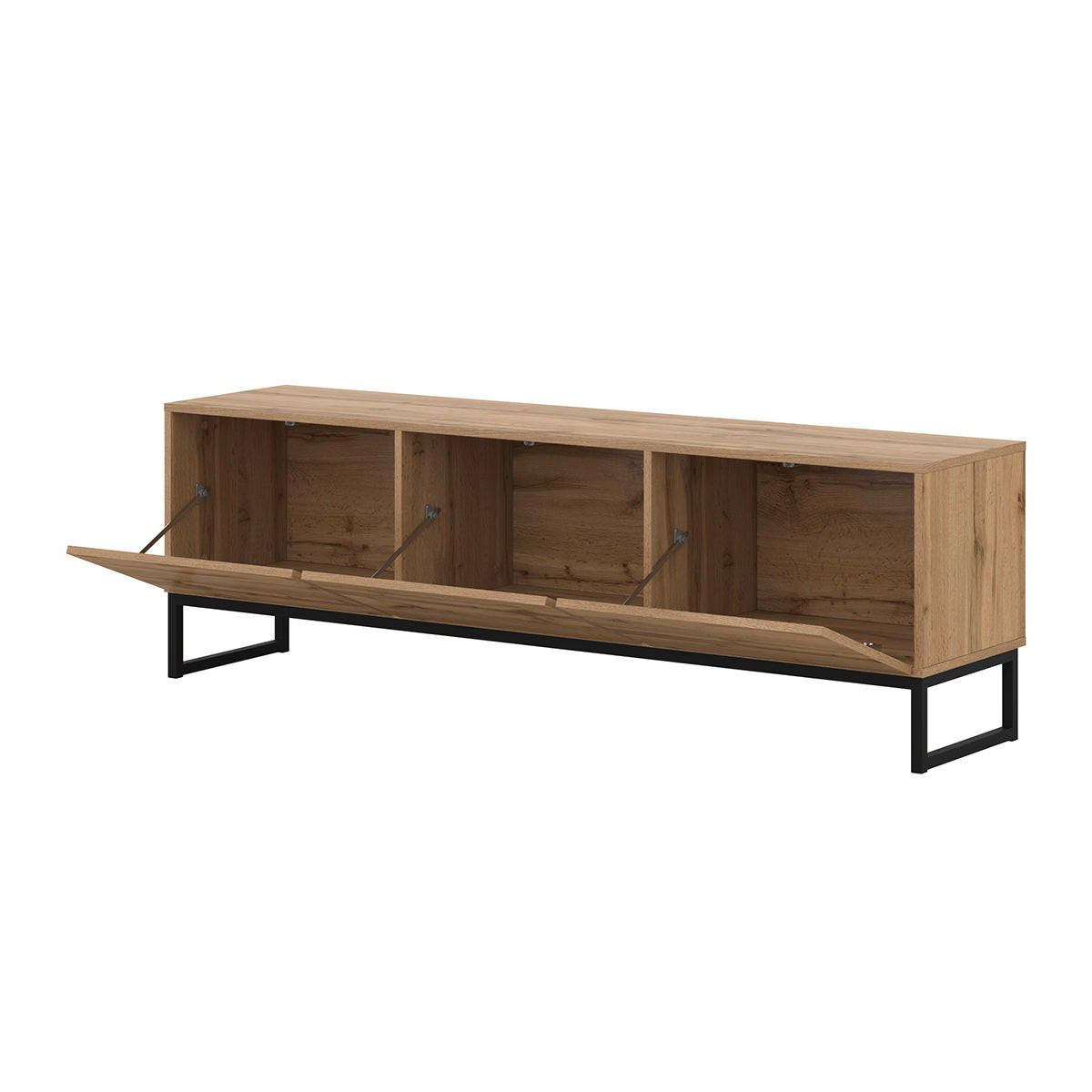 TV STOLEK Loa Dřevo - hnědá, kompozitní dřevo (157/50.2/36.5cm) - Petits-meubles