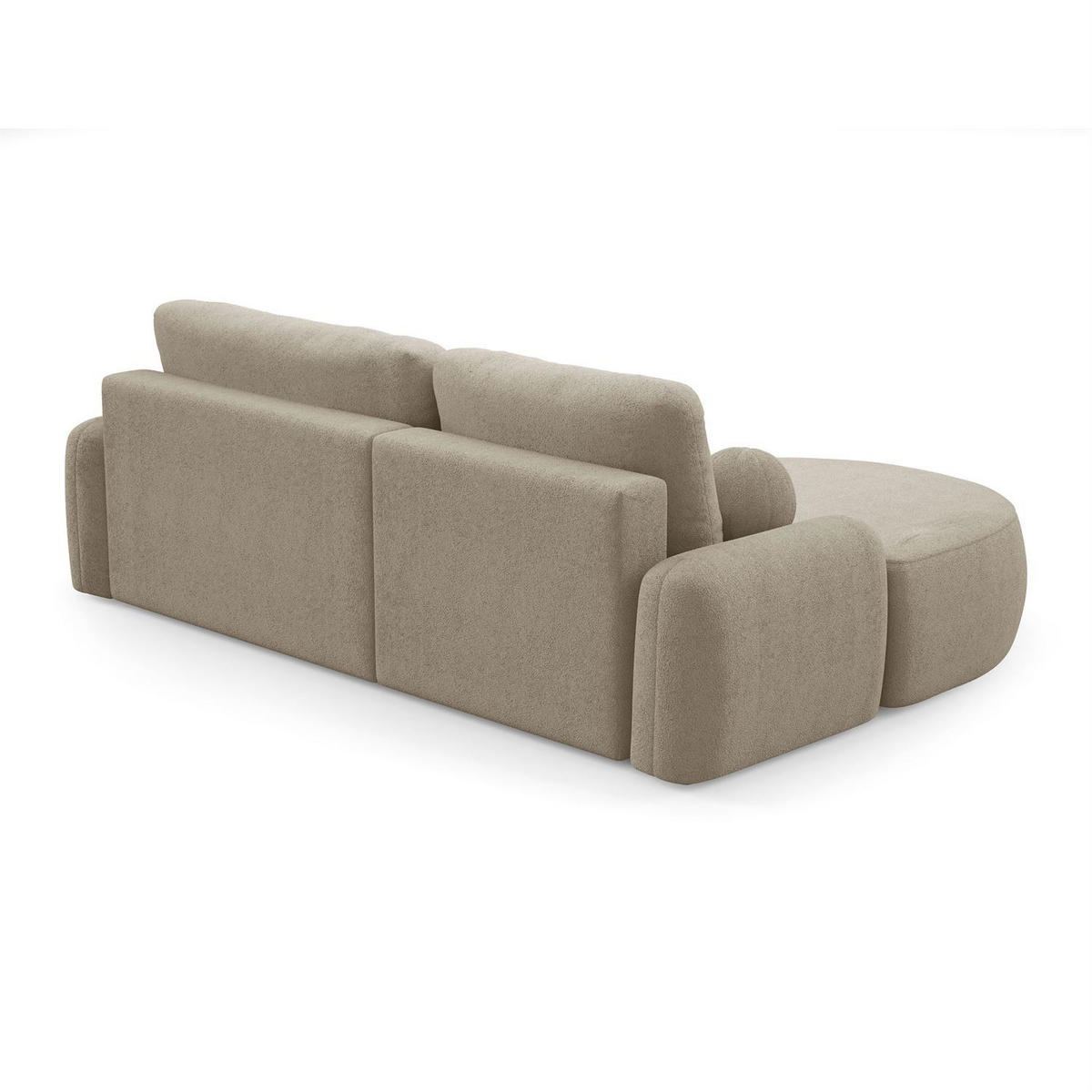 ECKSOFA CLEO mit Schlaffunktion Version Linke QUELLE 16 - Beige, Kunststoff (264/172cm) - Lookway