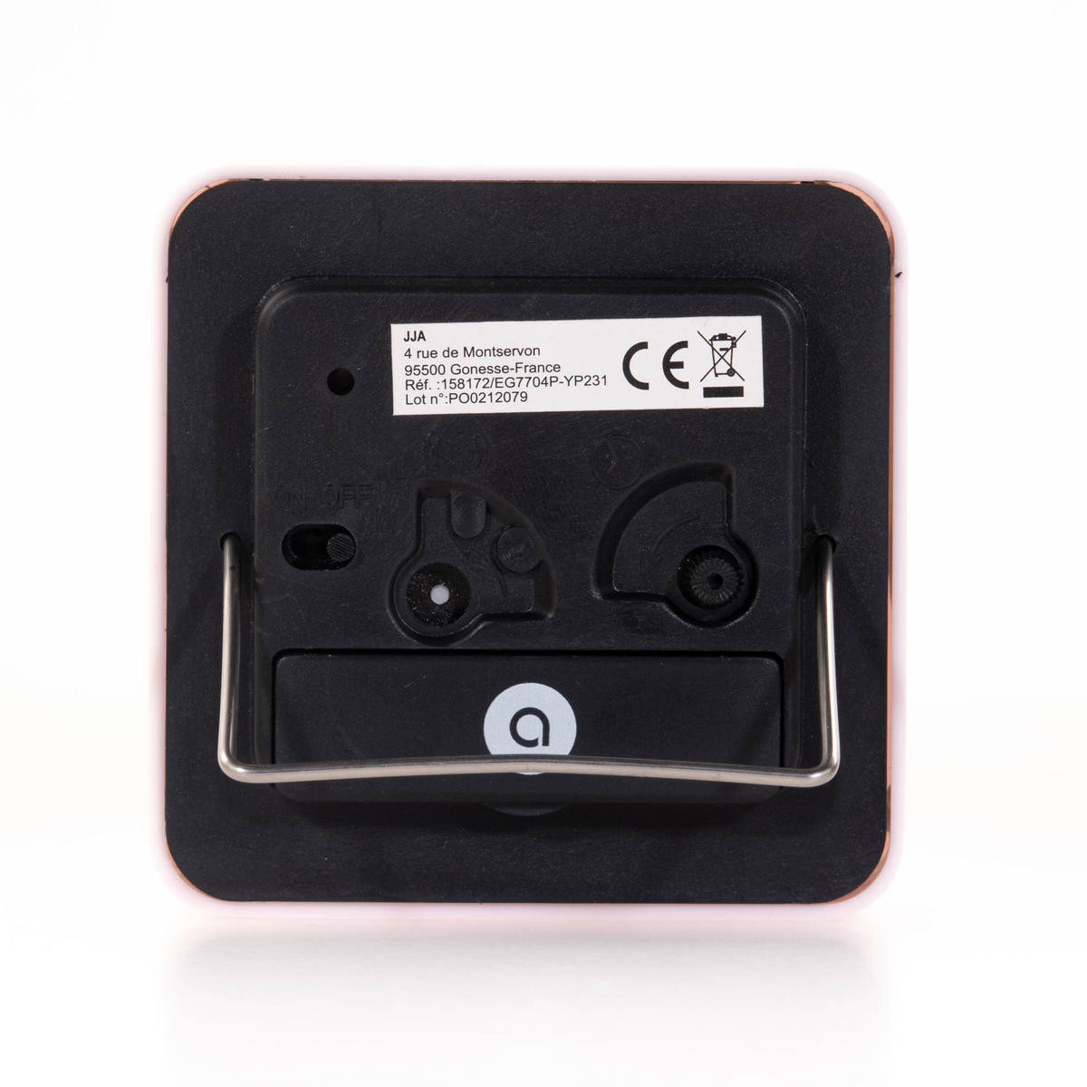 TISCHUHR für Schlafzimmer Wecker mit Quarzwerk pink 4/8/8 cm - Rosa, Kunststoff (8/8/4cm) - Atmosphera Createur d´interieur