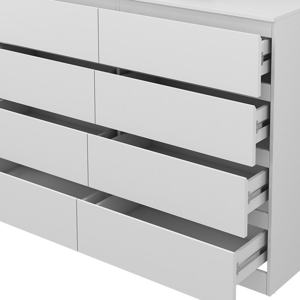 KOMMODE Calisto Weiß 138 x 101.5 cm - Weiß, Holzwerkstoff (39/101.5/138cm) - Vicco