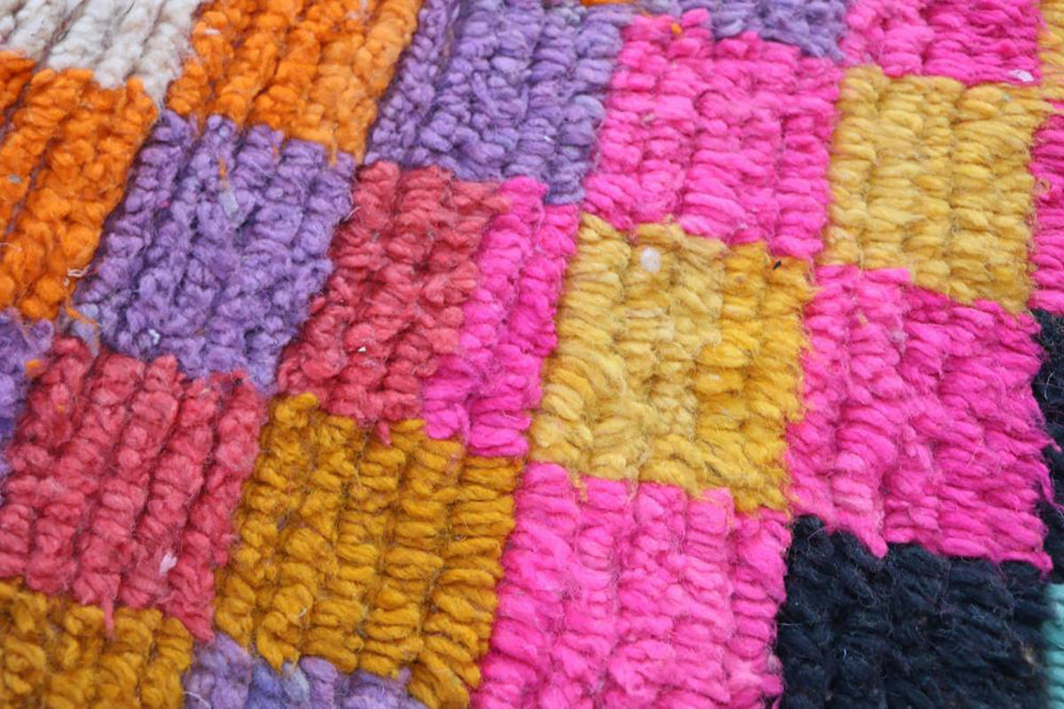 BERBERTEPPICH aus reiner Wolle 174x 275 cm - Pink, Naturmaterialien (174/275cm) - AFK Living