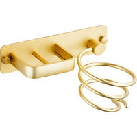 HAARTROCKNERHALTER ,Wandmontierter mit Kabelmanagement - Gelb, Metall (12/12/21cm) - BELZ