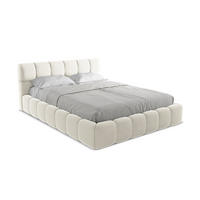 POLSTERBETT mit Bettkasten und Lattenrost 180x228 Beige - Beige/Creme, Kunststoff/Textil (160/200cm) - Makamii