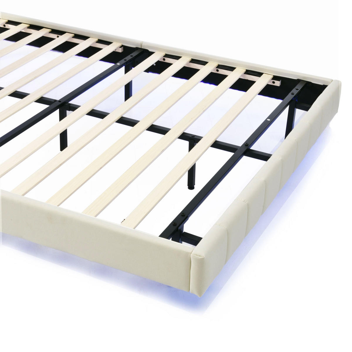 KINDERBETT 90x200 cm in Rosa mit LED und Schublade,Kunstleder - Rosa, Leder/Holz (90/200cm) - PARAFTA HOME