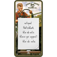 NOTIZBLOCKSCHILD John Deere - Multicolor, Metall (10/1/0.9cm) - Nostalgic-Art