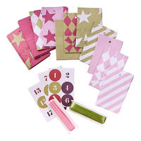 ADVENTSKALENDER-SET Surprise mit farbigen Mustern - Multicolor, Papier (22/2/17cm) - Butlers