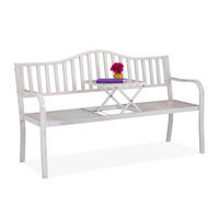 GARTENBANK - Multicolor, Metall (150/89/58.5cm) - Relaxdays