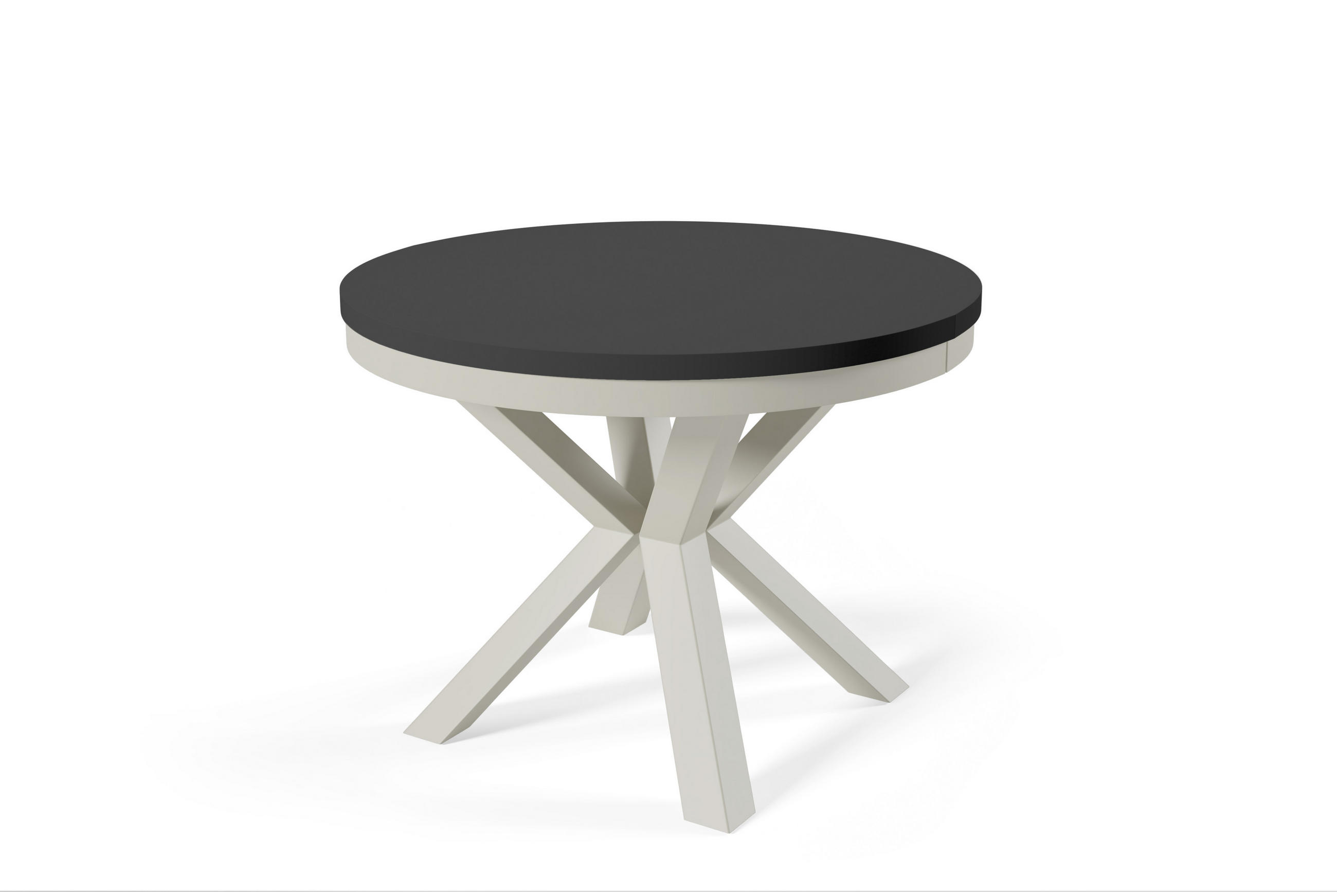 ESSTISCHE NORVIX - Schwarz, Holzwerkstoff (120/120/76cm) - Meblini