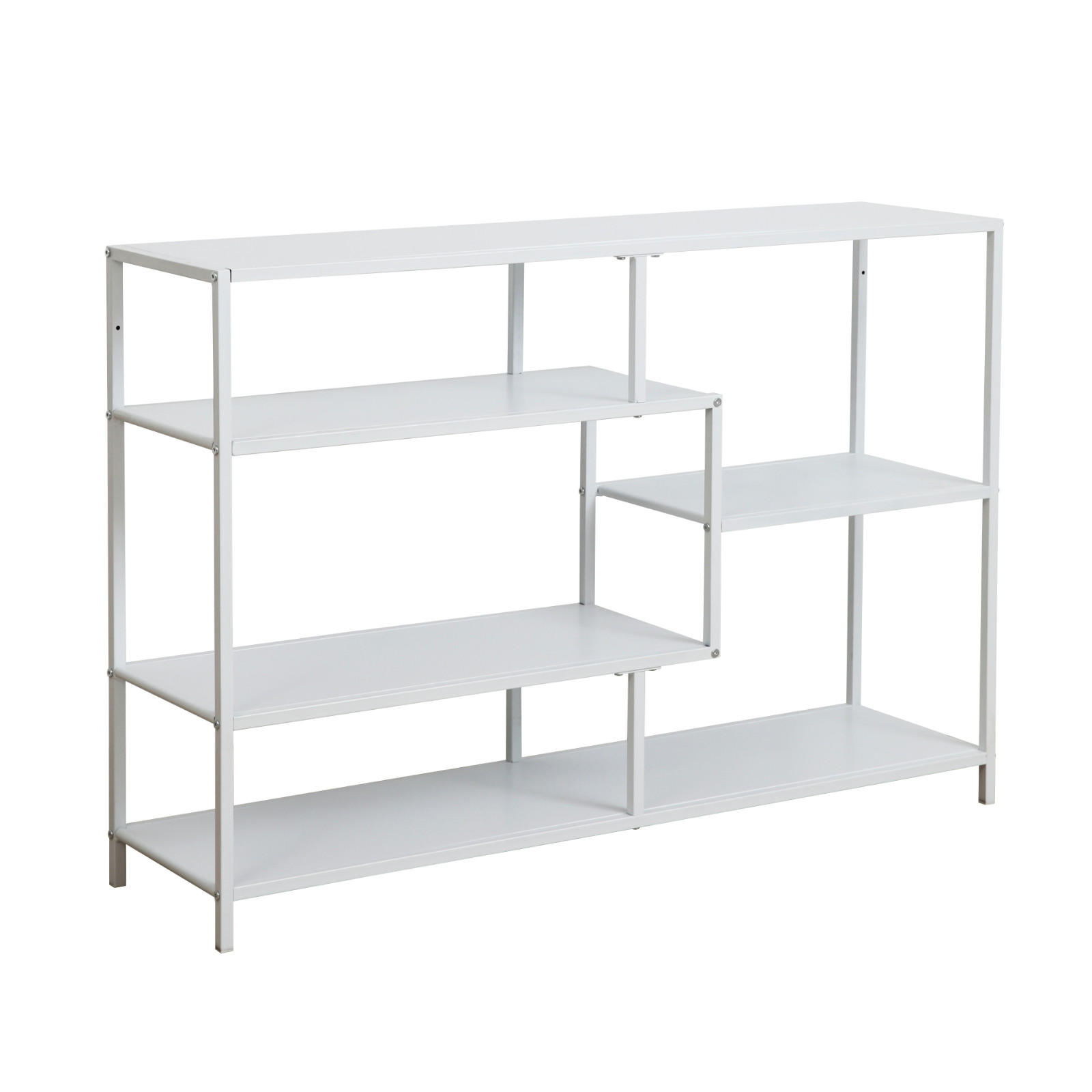 METALLREGAL CASTO Weiß - Weiß, Metall (114/78/30cm) - SVITA