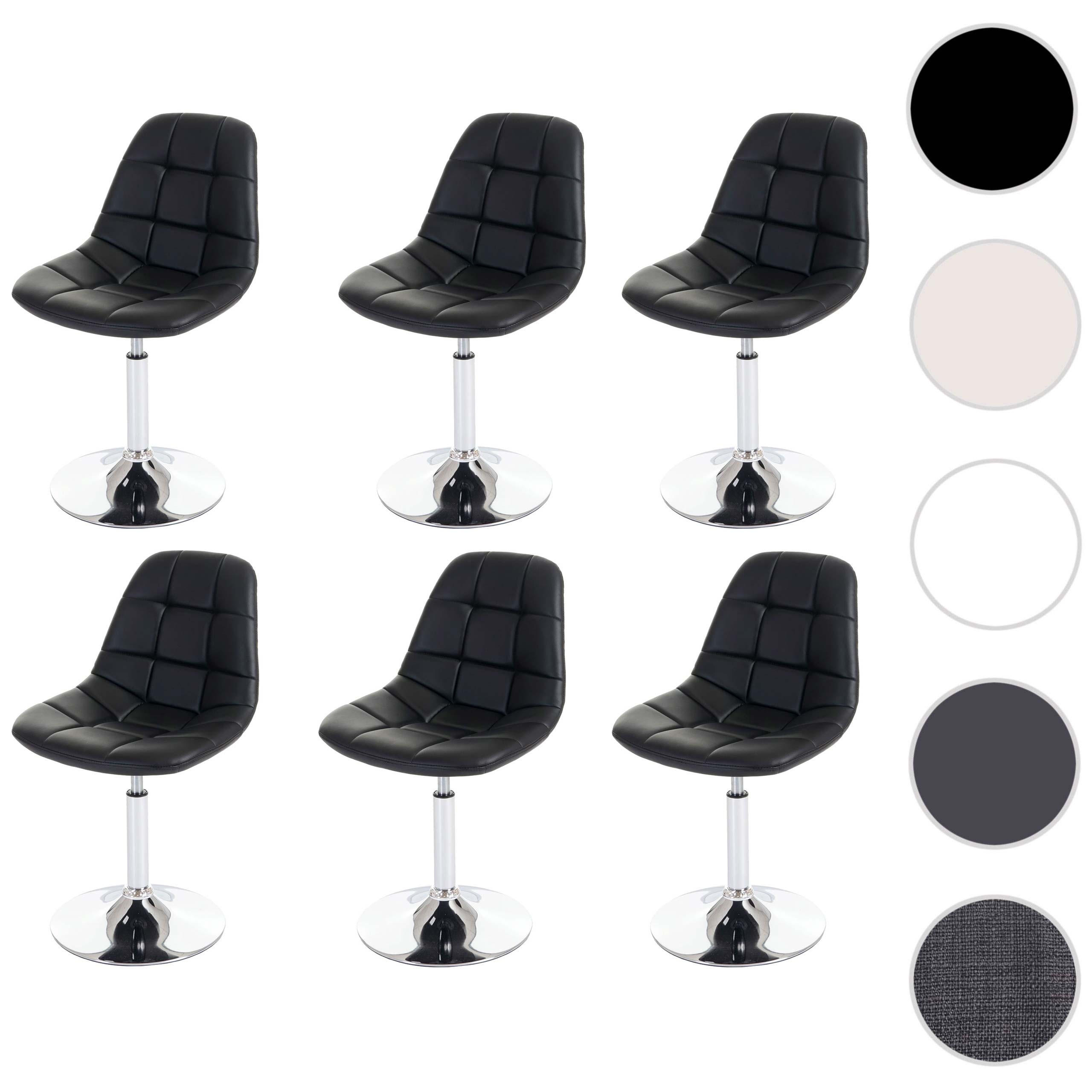 ESSZIMMERSTUHL Schwarz 6er-Set - Schwarz, Textil (47/84/50cm) - MCW