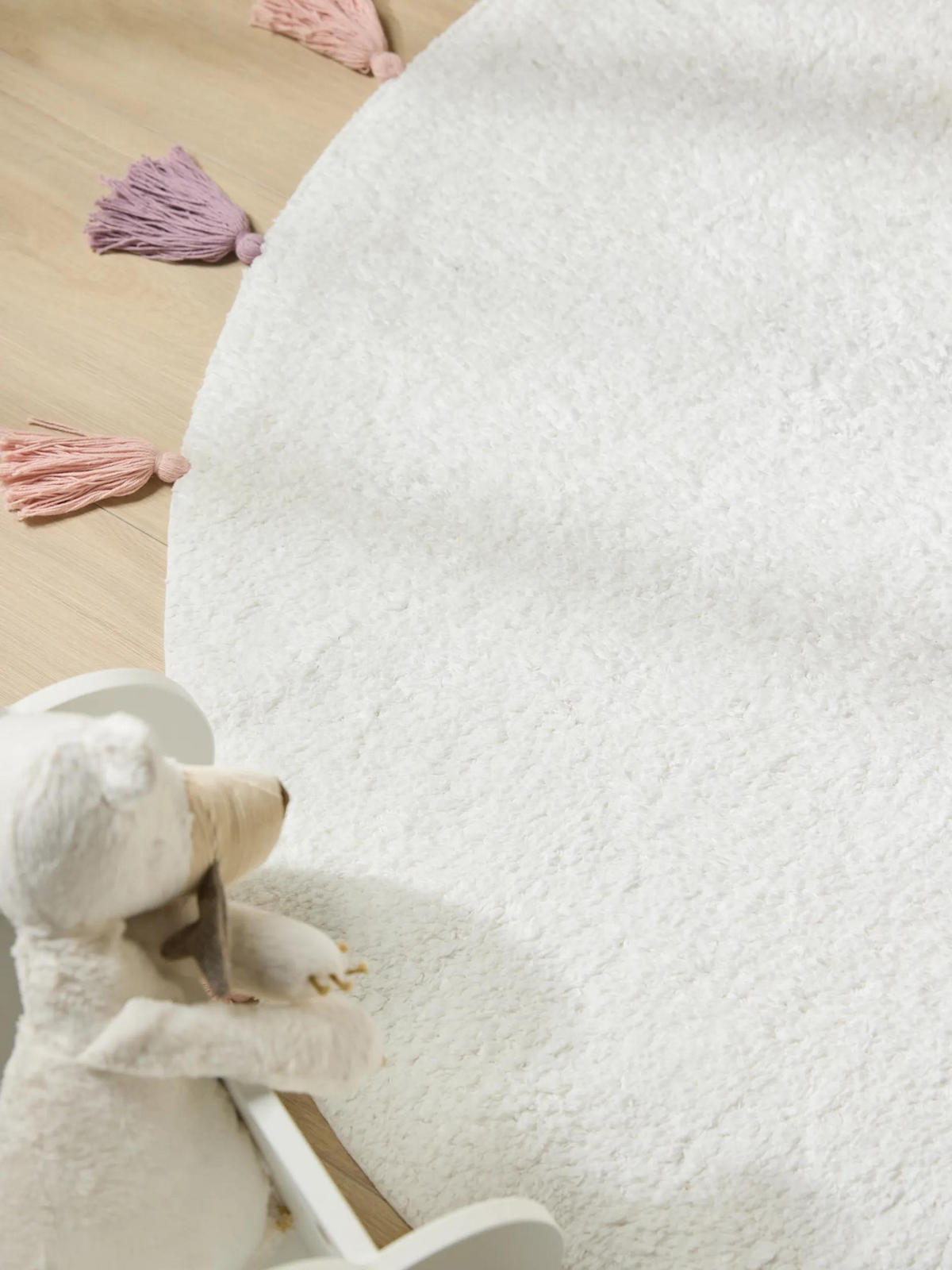 KINDERTEPPICH waschbar Malu Rosa ø 120 cm rund - Rosa, Naturmaterialien/Textil (120/120cm) - Lytte