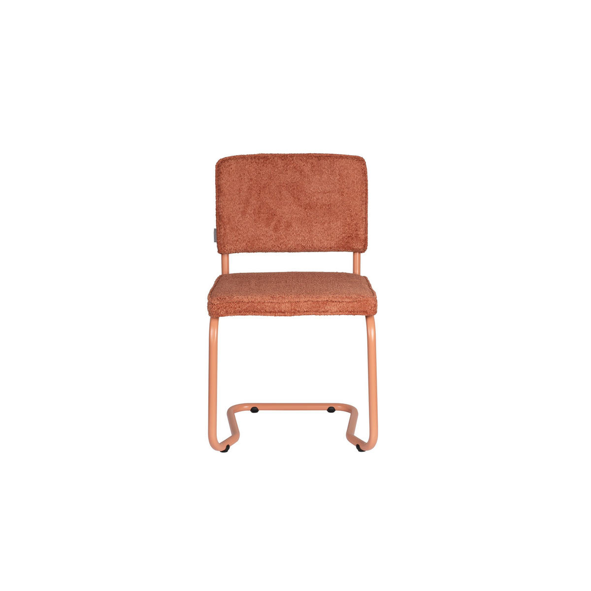 ESSZIMMERSTUHL Ridge Kink Soft Terra/ Rot - 2 er Set - Terracotta, Textil (48/85/50cm) - Zuiver
