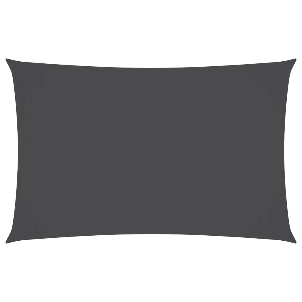 SONNENSEGEL Oxford-Gewebe Rechteckig 5x8 m Anthrazit - Anthrazit, Textil (800/500cm) - furnicato
