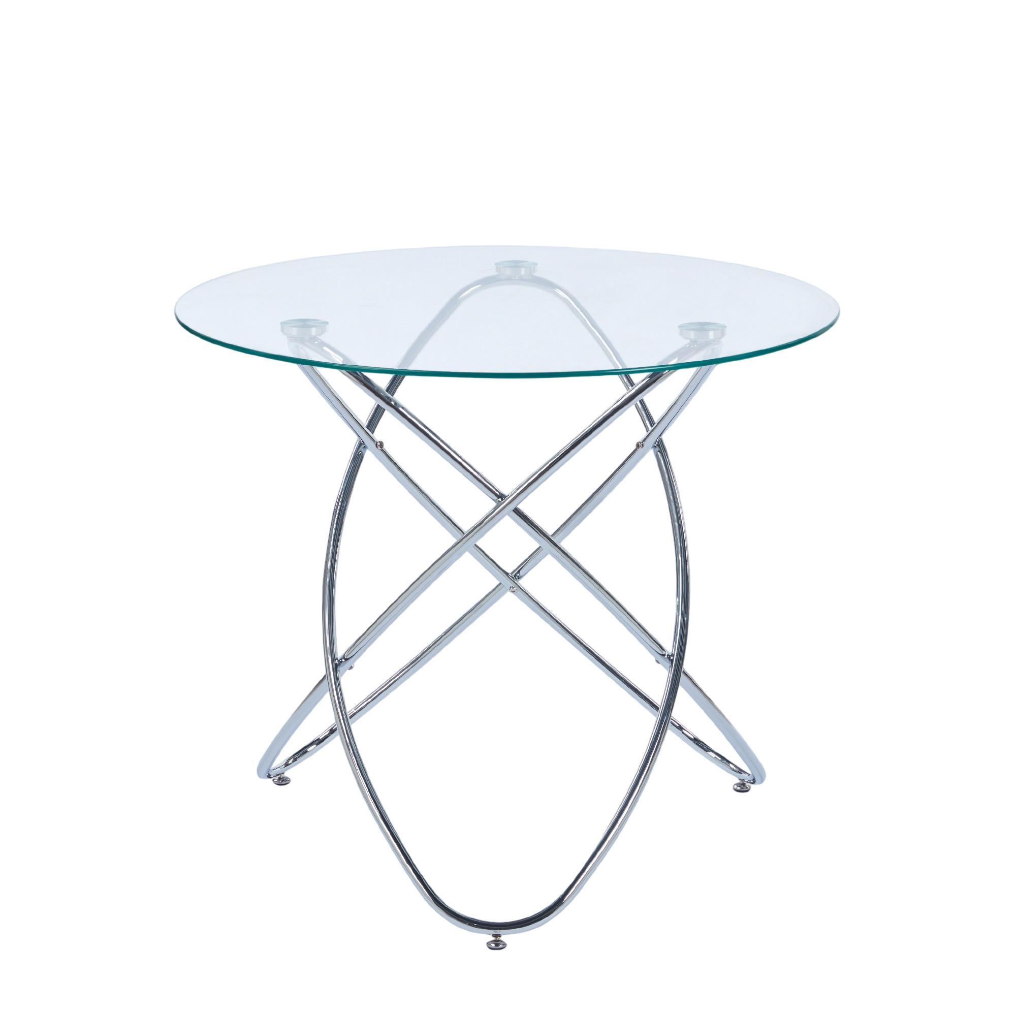 ComfortXL Beistelltisch Silber 80x75x80 cm