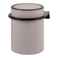 KOSMETIKEIMER SAVONA,5 Liter, grau - Taupe, Kunststoff (22/24.5/22.5cm) - bremermann