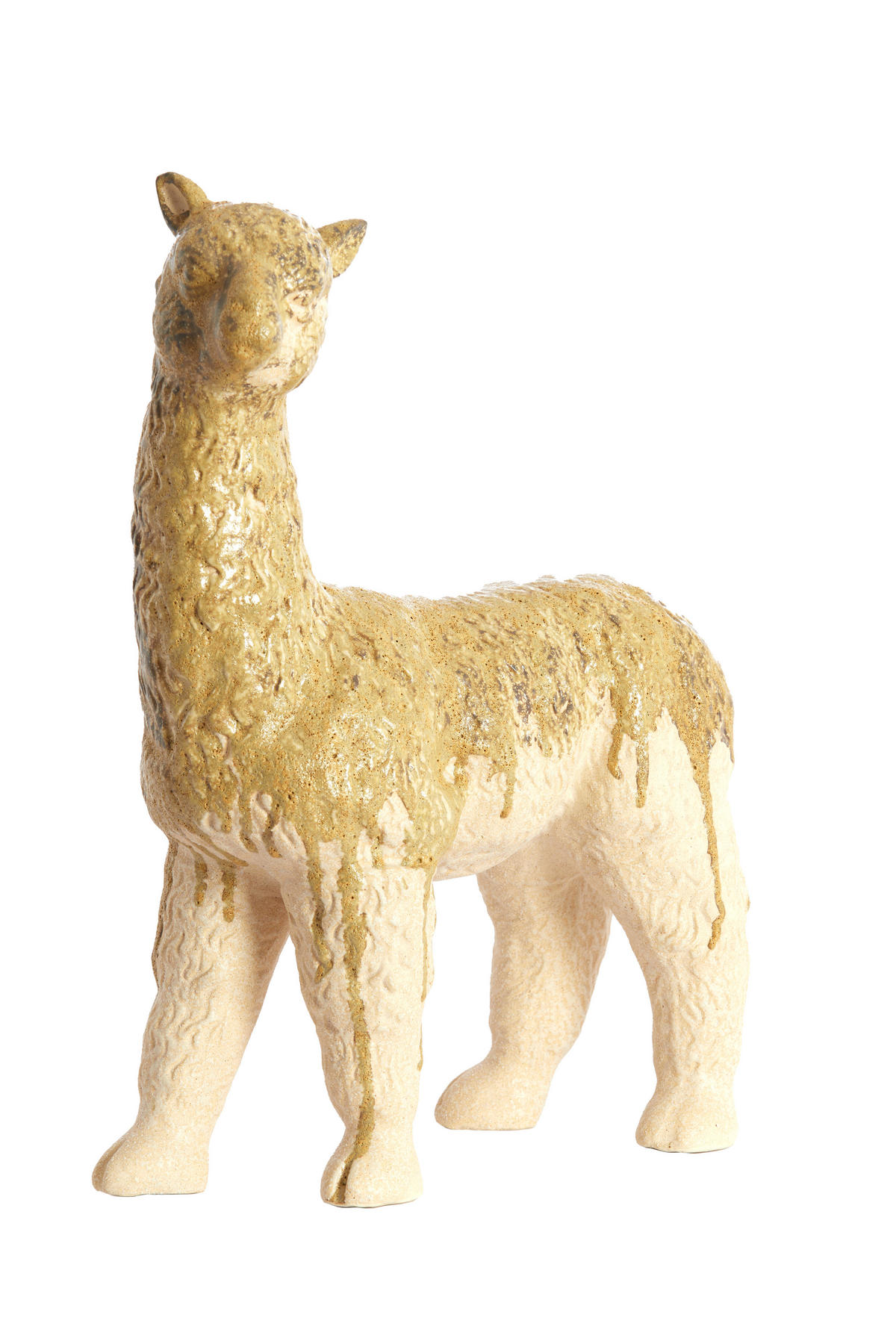 ORNAMENT Alpaca Weiß 29/13/39 cm - Weiß, Keramik (13/39/29cm) - Light & Living