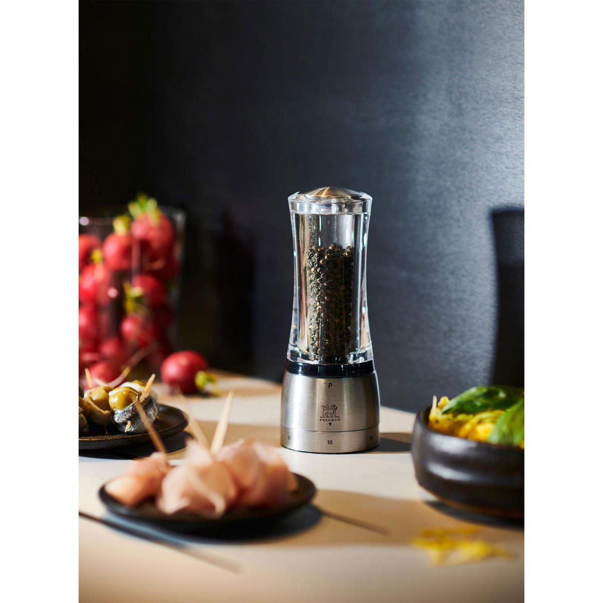 PFEFFERMÜHLE Daman uSelect 16cm Acryl Stahlmahlwerk - Transparent, Kunststoff (6.1/16/6.1cm) - PEUGEOT