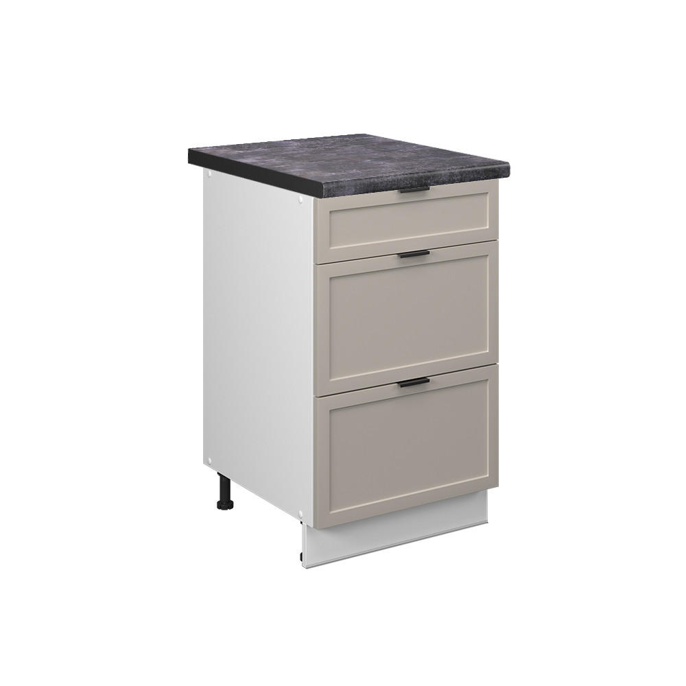 KÖKSUNDERSKÅP Fame-Line Gråbeige 50 cm , AP Antracit Greige, Vit 82/50/60 cm
