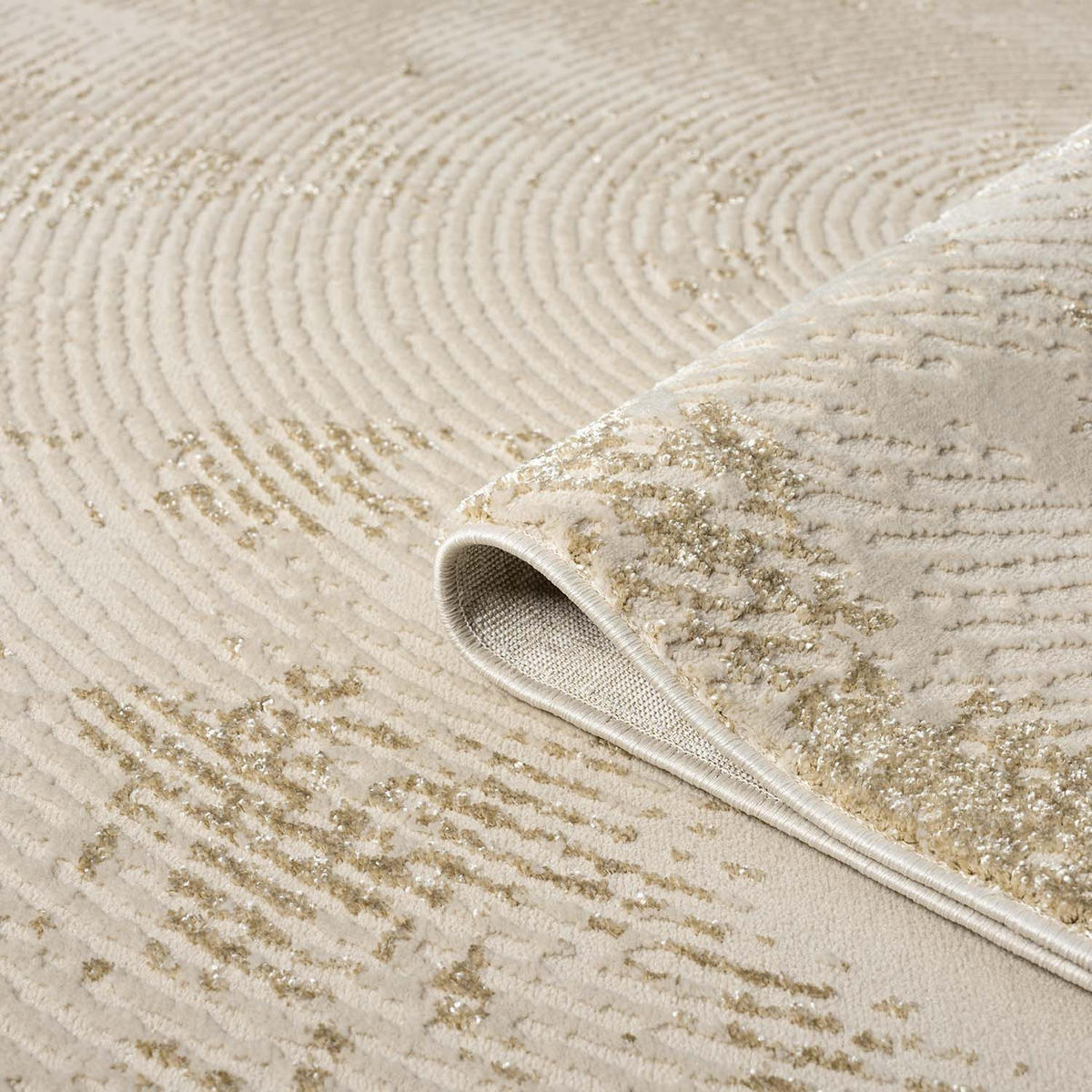 KURZFLOR-TEPPICH Antik 481 Beige 160 cm Rund - Beige, Textil (160/160cm) - carpet city