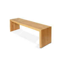 MASSIVHOLZBANK aus Eiche mit Baumkante XL - Eichefarben, Holz (140/45/40cm) - holz4home