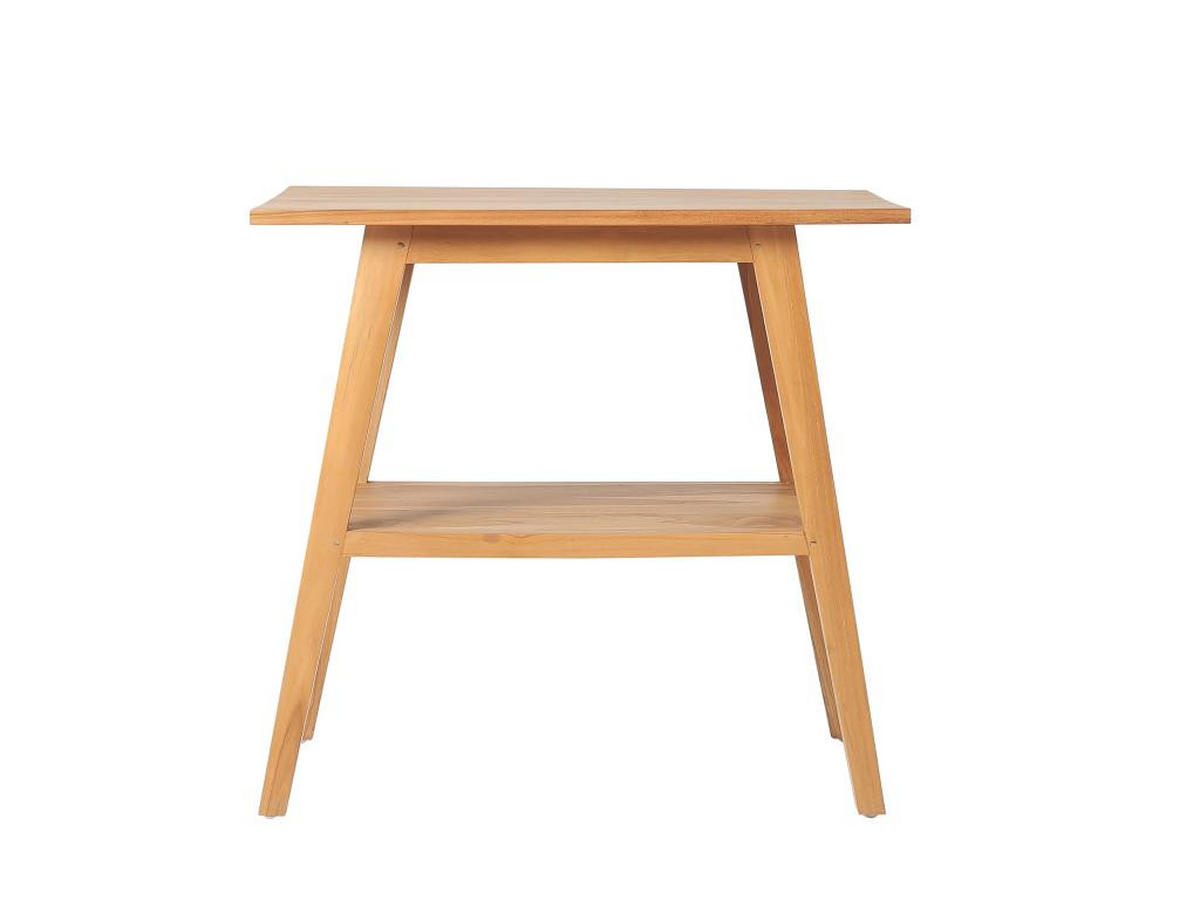 WASCHBECKENUNTERSCHRANK - Teakholz - 80 cm - BOBOTSARI - Naturfarben, Holz (55/76/80cm) - Vente-Unique