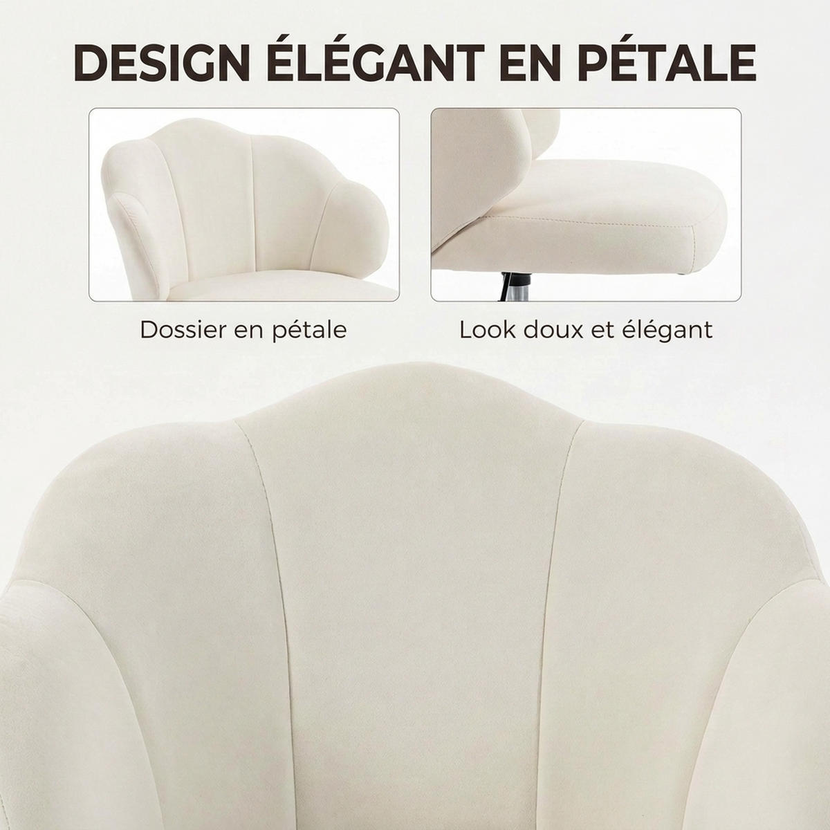 BÜROSTUHL Creme 59.0/56.0/87.0 cm - Creme, Textil (56/87/59cm)