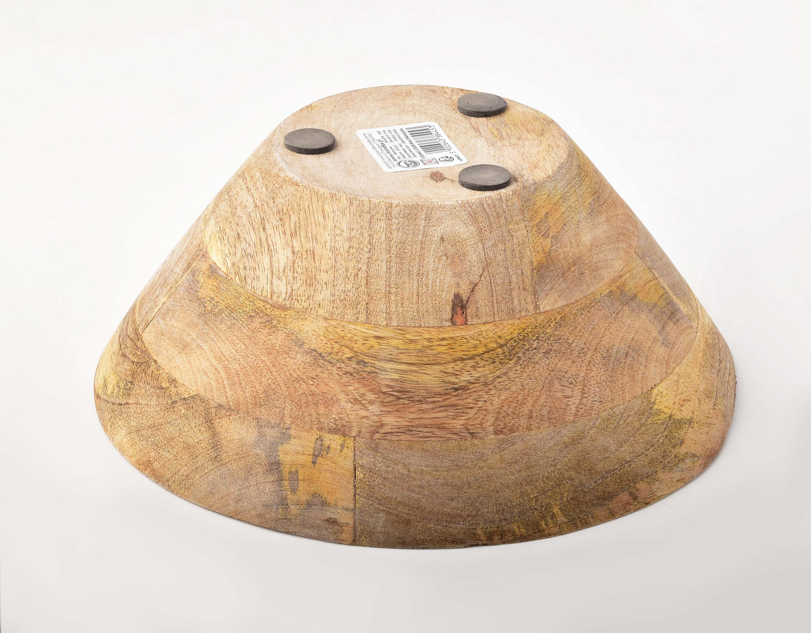 SCHALE Logan Braun 25/25/10 cm Holz - Braun, Holz (25/10cm) - Mondex